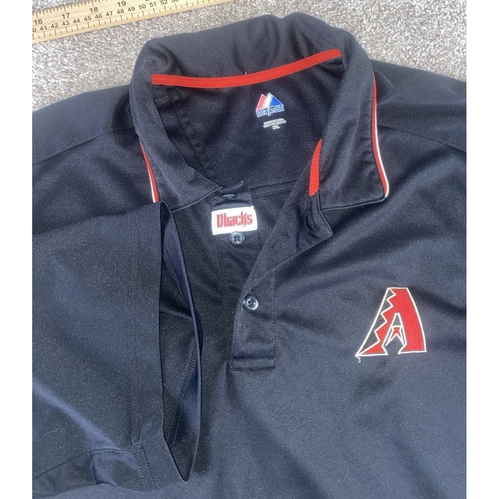 Majestic Cool Base Performance Polo Men XXL Arizona Diamondbacks MLB Cooling Pit